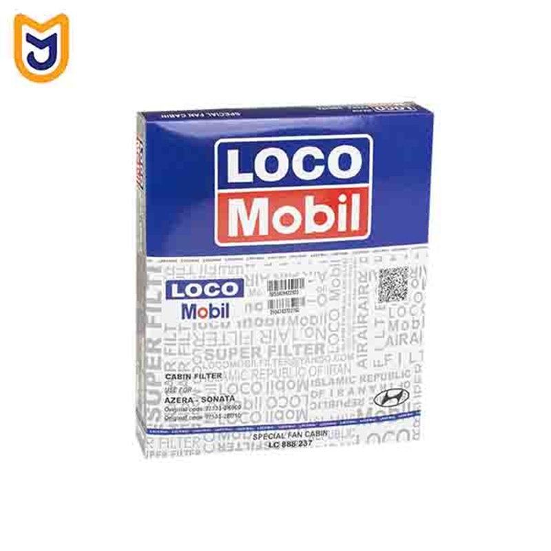 فیلتر کابین لوکومبیل LOCO Mobil مدل LC888/237/1 (توری دار) مناسب هیوندای سوناتا NF