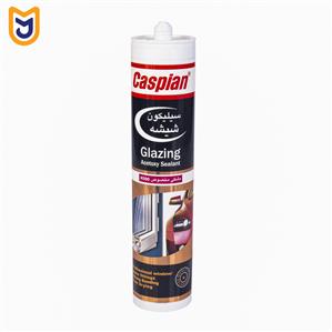 چسب سیلیکون کارتریج شیشه مشکی کاسپین مدل Glazing Acetoxy Sealant