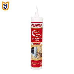 چسب سیلیکون کارتریج همه کاره شفاف کاسپین مدل All purpose sealant