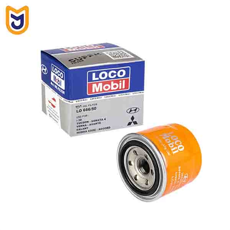 فیلتر روغن موتور لوکومبیل LOCO Mobil مدل LO666/50 مناسب هیوندای سوناتا YF