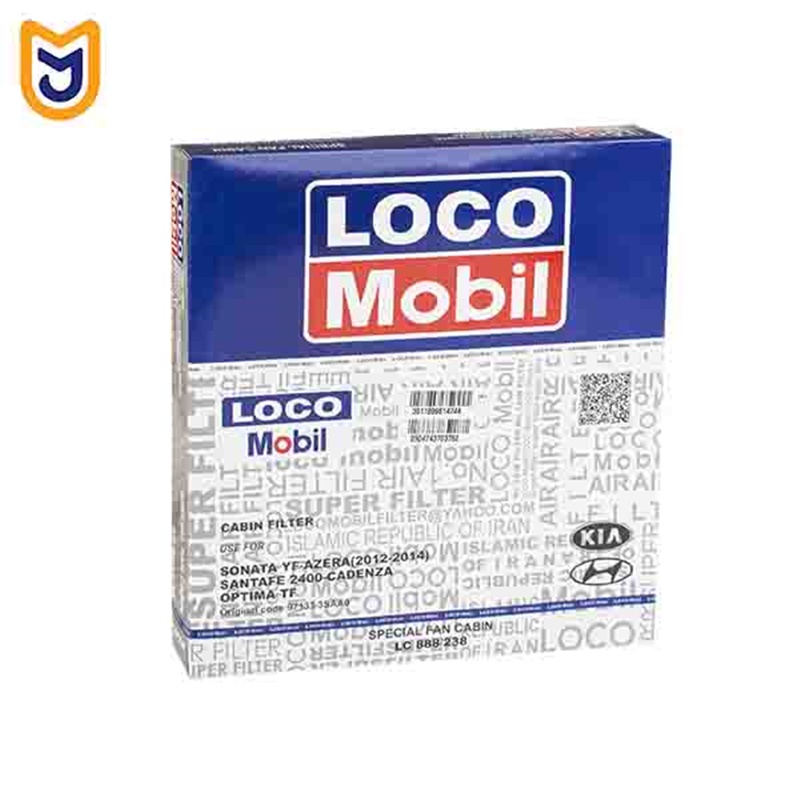 فیلتر کابین لوکومبیل LOCO Mobil مدل LC888/238/1 (توری دار) مناسب هیوندای سوناتا YF