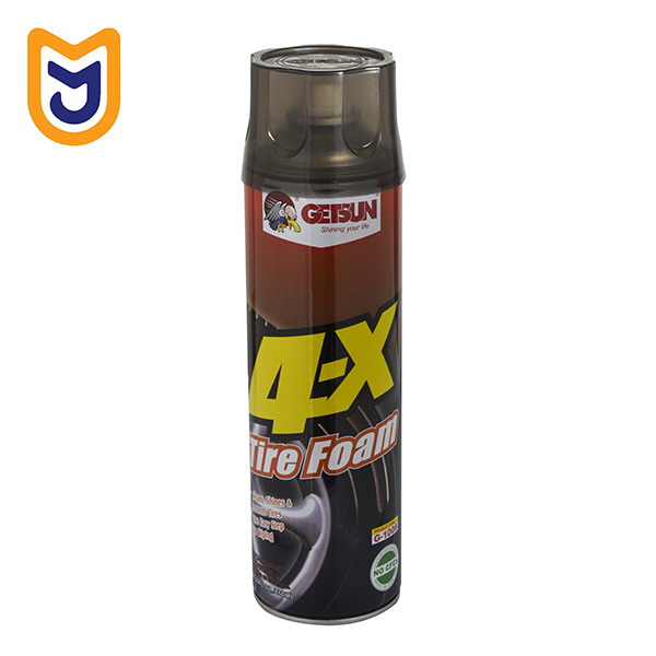 اسپری فوم براق کننده تایر خودرو گتسان GETSUN مدل 4X Tire foam